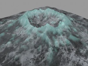 snow volcano 4 3D Model