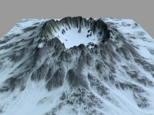 kar volkanı 5 3D Model