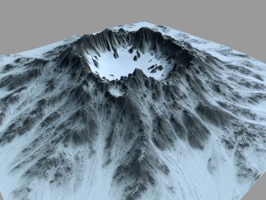 snow volcano 5 Modèle 3D