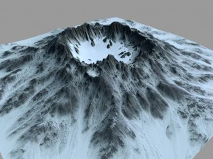 kar volkanı 5 3D Model