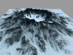 kar volkanı 5 3D Model