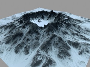 snow volcano 5 Modèle 3D