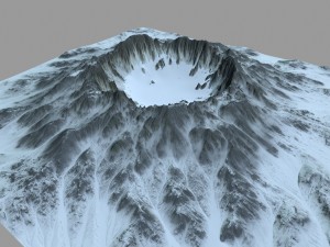 snow volcano 5 Modèle 3D