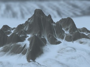 snow mountain 01 3D Model