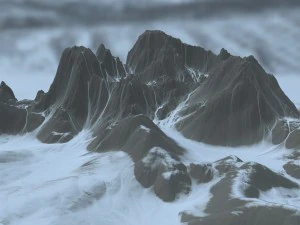 snow mountain 01 3D Model