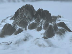 snow mountain 01 3D Model