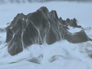 snow mountain 01 3D Model