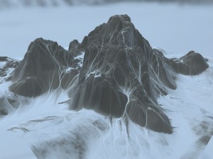 snow mountain 01 3D Model
