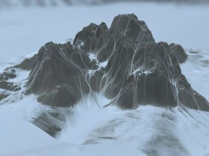 snow mountain 01 3D Model