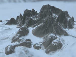 snow mountain 01 3D Model