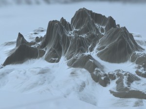 snow mountain 01 3D Model