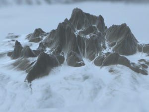 snow mountain 01 3D Model