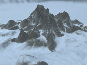 snow mountain 01 3D Model