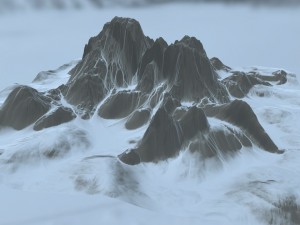 snow mountain 01 3D Model