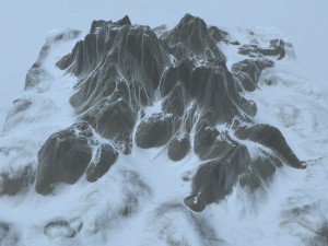 snow mountain 01 3D Model