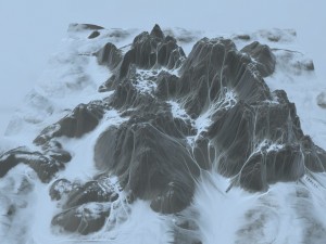 snow mountain 01 3D Model