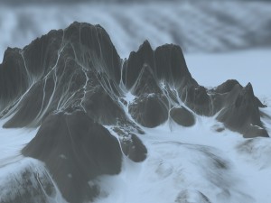 snow mountain 01 3D Model