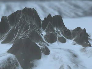 snow mountain 01 3D Model