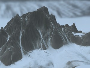 snow mountain 01 3D Model