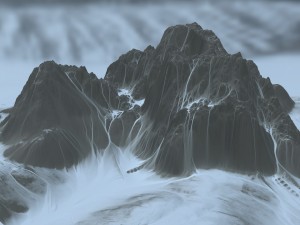 snow mountain 01 3D Model
