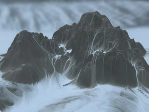 snow mountain 01 3D Model