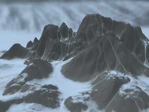 snow mountain 01 3D Model