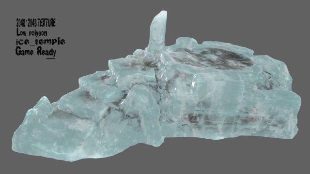 ice temple 3D मॉडल .c4d .max .obj .3ds .fbx .stl .blend 
