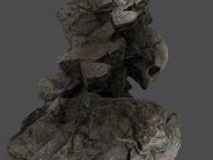 skull rock 8 3D Model