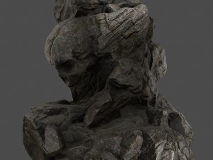 skull rock 8 Modelo 3D