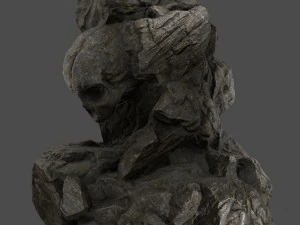 skull rock 8 3D Model