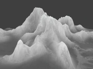 snow mountain 02 3D Model