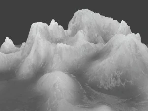 snow mountain 02 3D Model