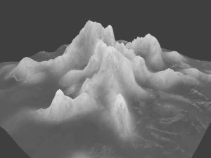 snow mountain 02 3D Model