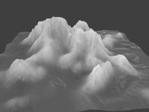 snow mountain 02 3D Model
