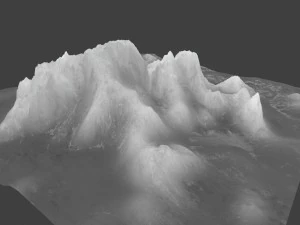 snow mountain 02 3D Model