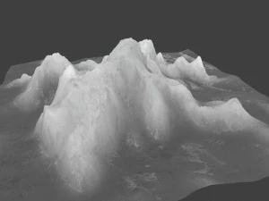 snow mountain 02 3D Model