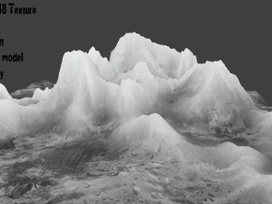 snow mountain 03 3D मॉडल