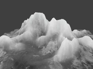 snow mountain 03 3D Model