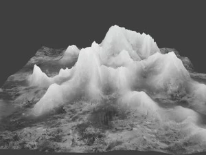 snow mountain 03 3D Model