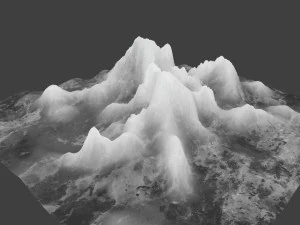 snow mountain 03 3D Model