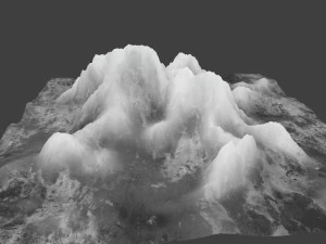 snow mountain 03 3D Model