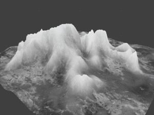 snow mountain 03 3D Модель
