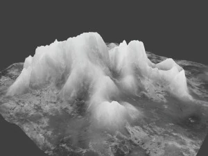 snow mountain 03 3D Model