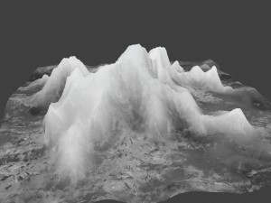 snow mountain 03 3D Модель