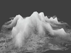 snow mountain 03 3D Model