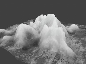 snow mountain 03 3D Модель