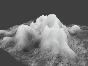 snow mountain 03 3D Model