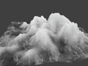 snow mountain 03 3D Модель