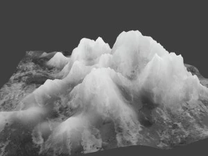 snow mountain 03 3D Model