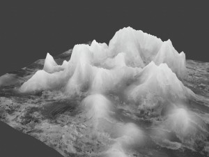 snow mountain 03 3D Модель